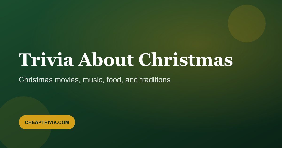 Christmas Song Trivia Questions and Answers