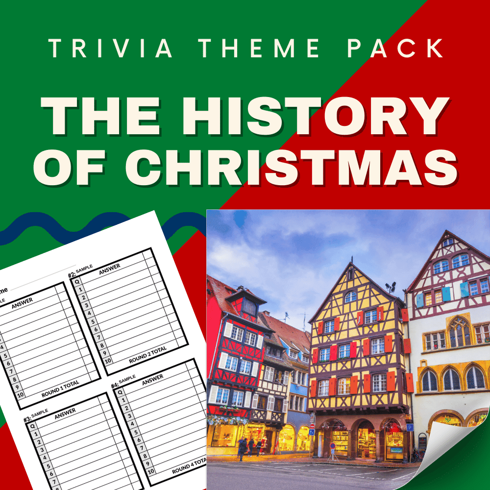 The History of Christmas Trivia Night Theme Pack – Explore Christmas trivia biblical, historical, and cultural with this educational xmas quiz for adults and families.