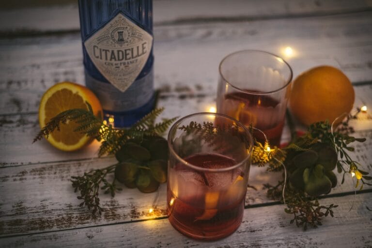 Photo Christmas-themed cocktails